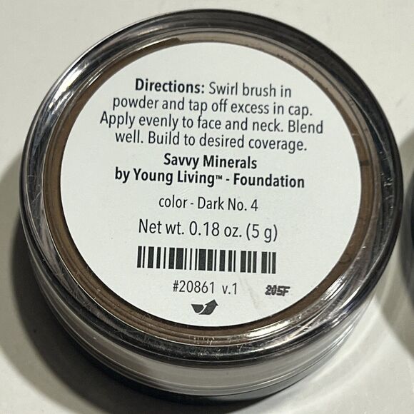 2xSavvy Minerals Young Living Dark #4 Eye shadow Color Residual Eyeshadow Makeup - Picture 2 of 10